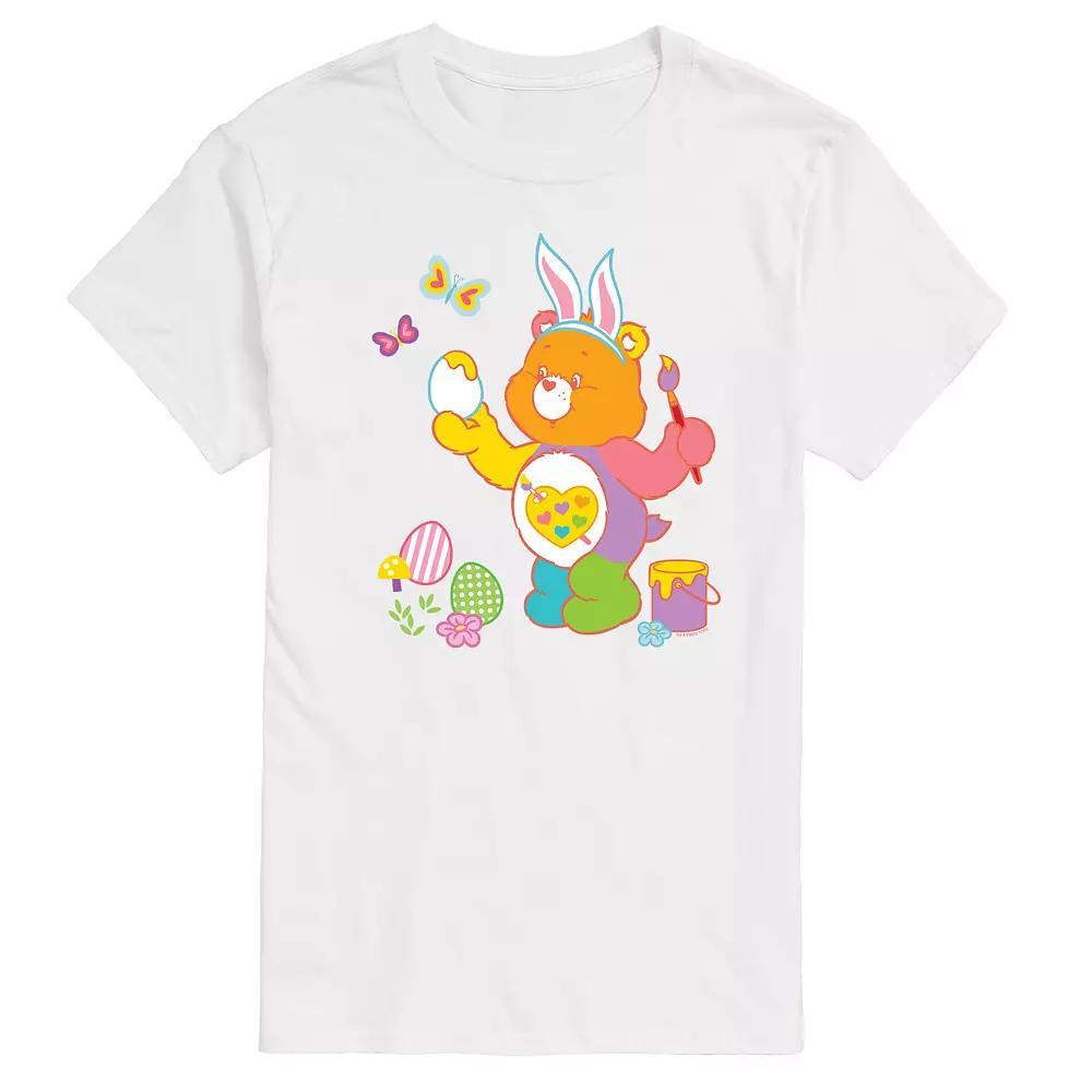Men's Care Bears Painting Easter Eggs Graphic Tee,  Product Image