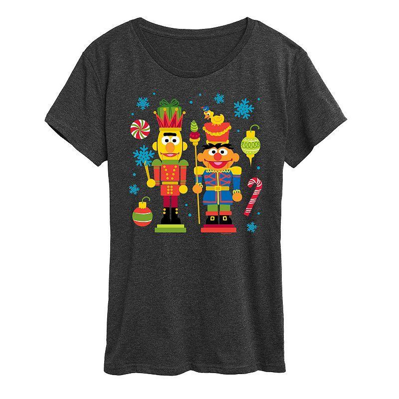 Women's Sesame Street Nutcrackers Graphic Tee, Girl's, Size: XXL, White Product Image