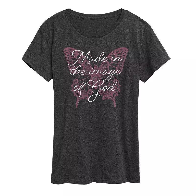 Women's Made in the Image of God Graphic Tee, Size: Small, Heather Grey Product Image