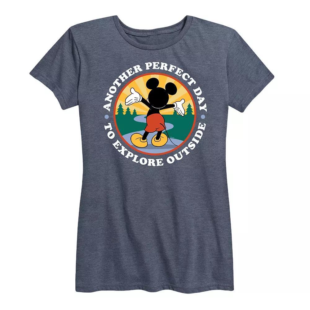 Disney's Mickey Mouse Women's Explore Outside Graphic Tee,  Product Image