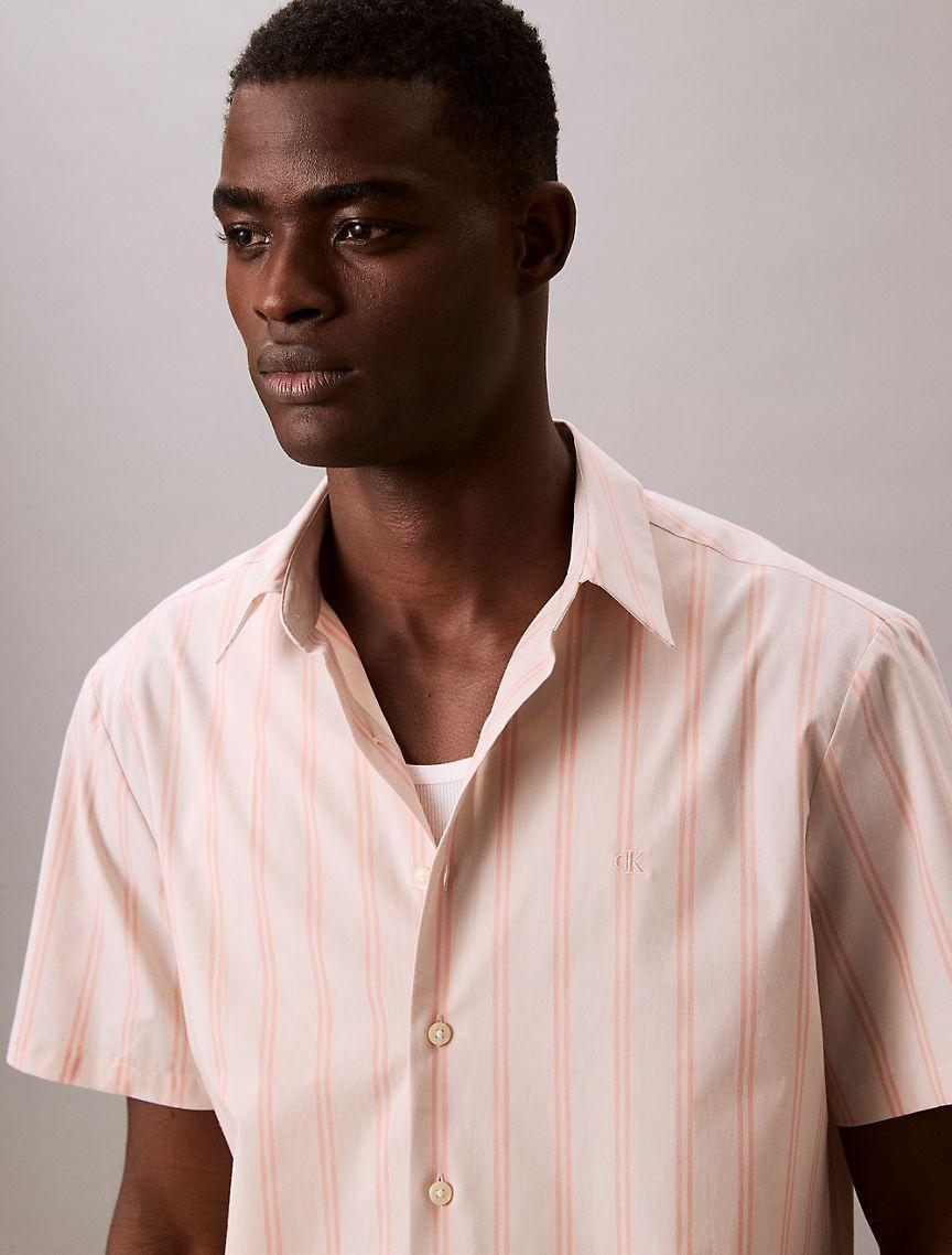 Poplin Stripe Classic Button-Down Shirt  Product Image