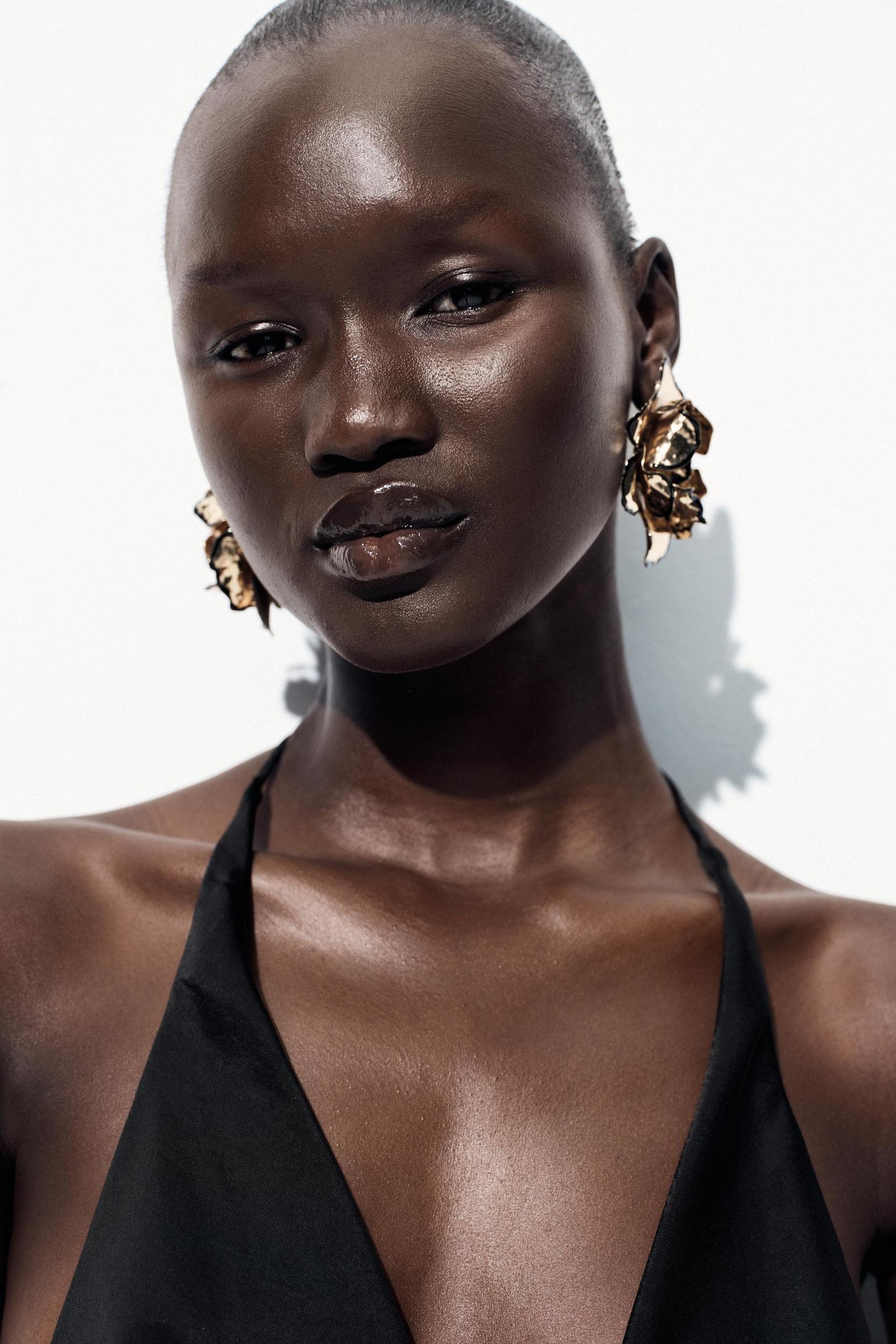 BEADED SATIN EFFECT TOP Product Image