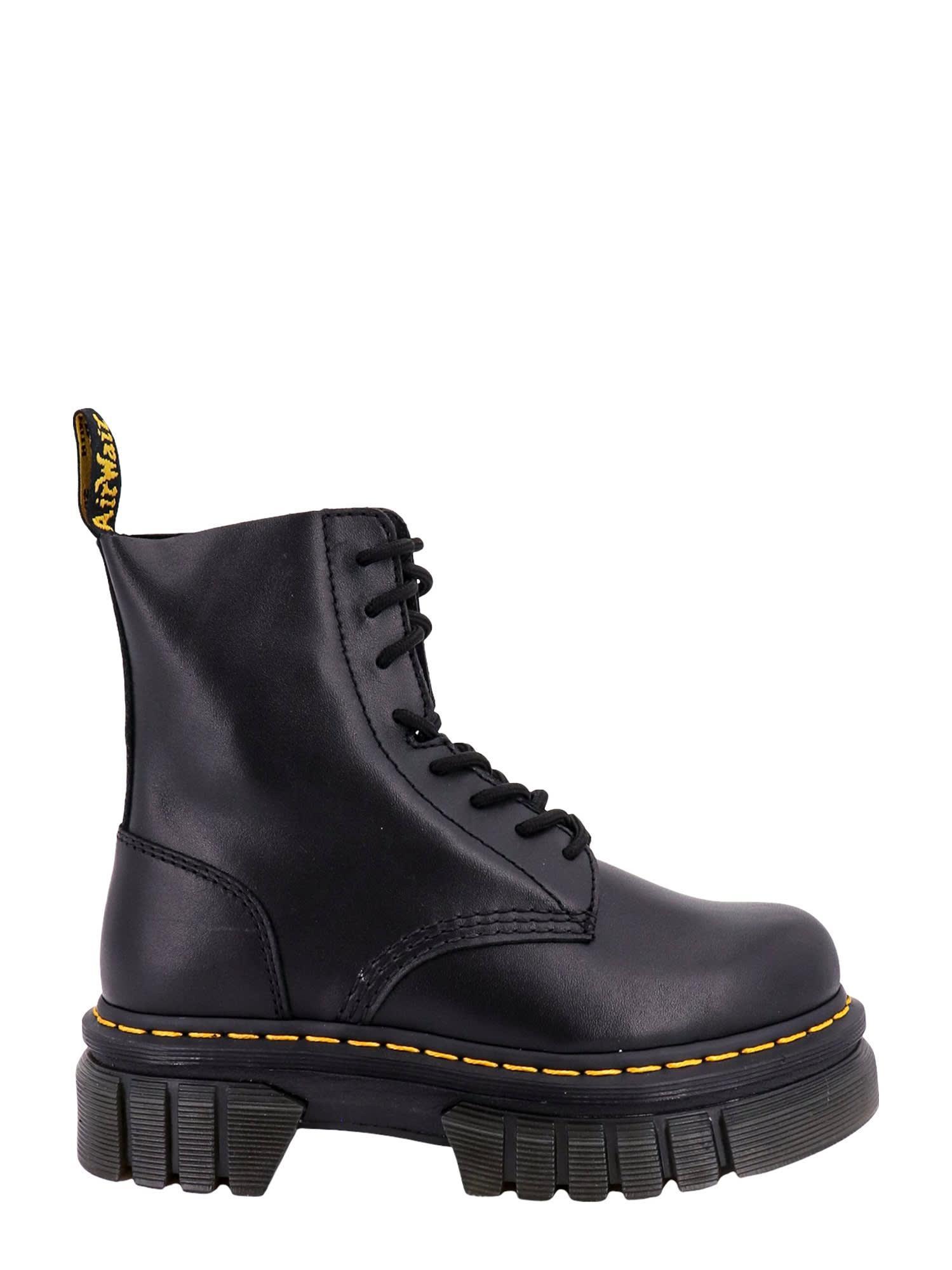 DR. MARTENS' Damen Sinclair Max Pisaleder Plateaustiefel In Black Product Image