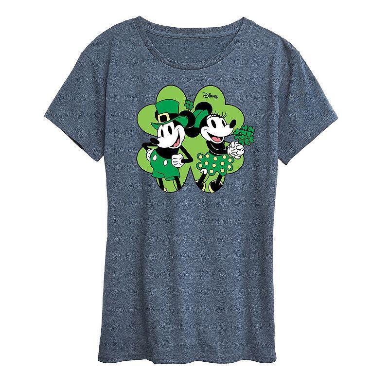 Disney's Mickey & Minnie Mouse Women's Shamrock Graphic Tee,  Product Image