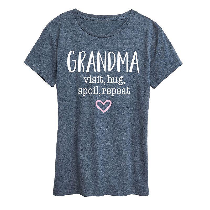 Women's Grandma Visit Hug Graphic Tee, Girl's,  Product Image