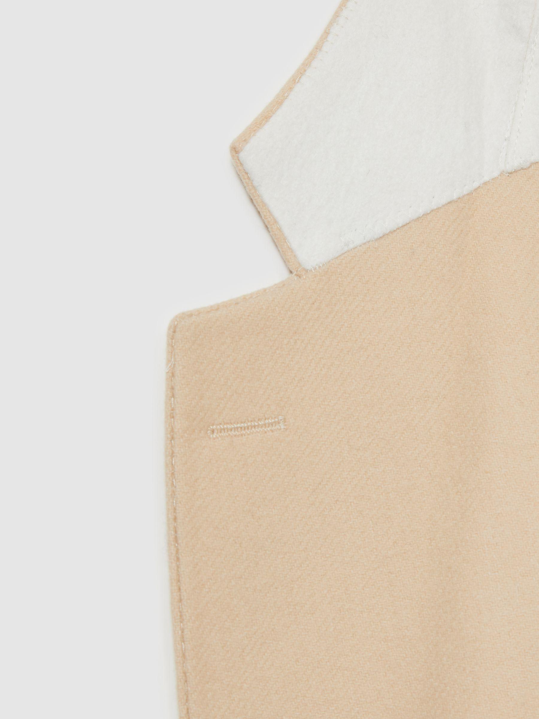 Atelier Single-Breasted Blazer in Wool-Blend Twill in Stone Product Image