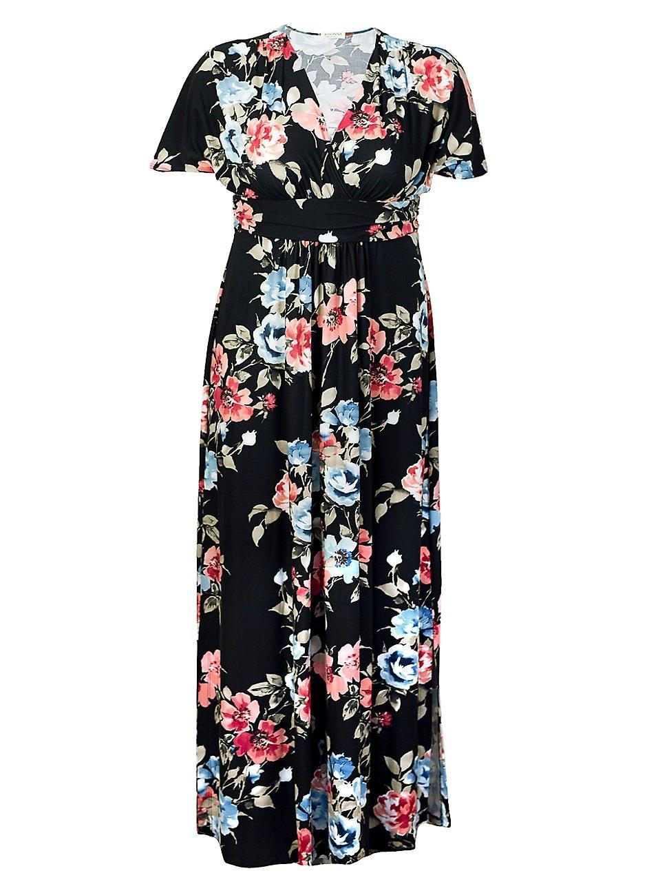 Womens Vienna Floral Jersey Maxi Dress Product Image