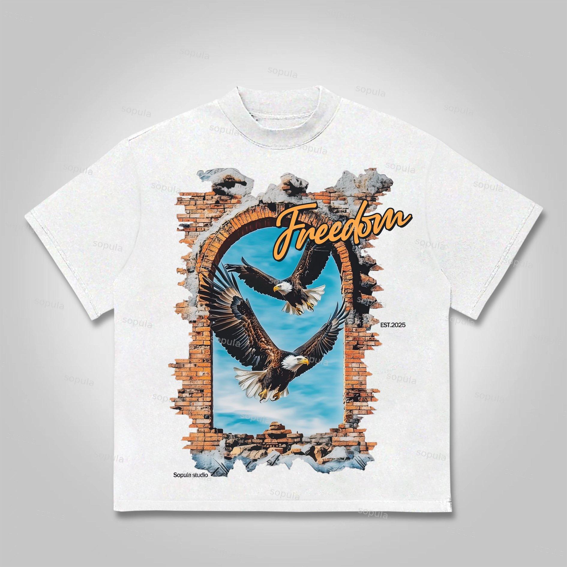 Sopula Wings Of Freedom Cotton T-Shirt Product Image