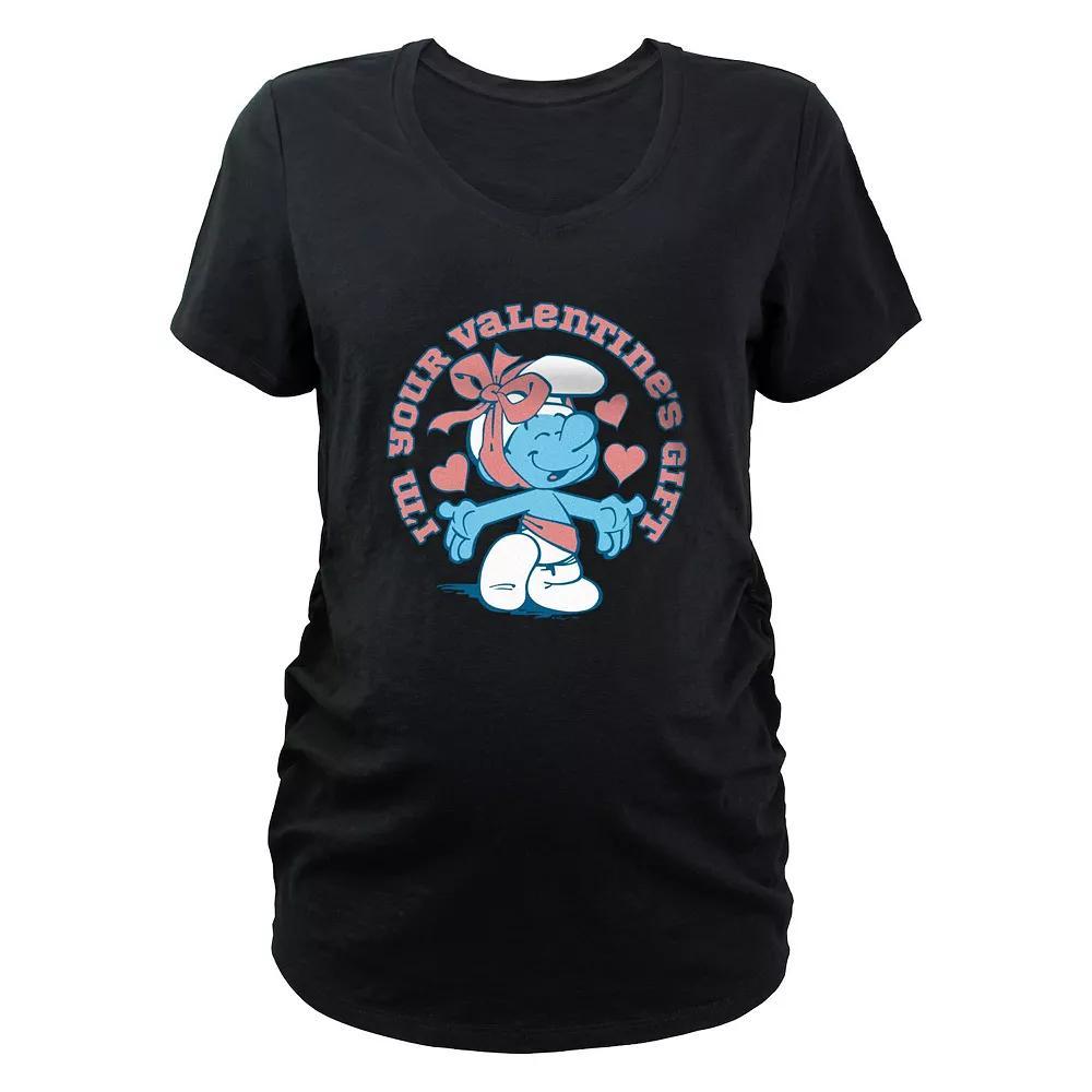 Maternity Smurfs I'm Your Valentine's Gift Graphic Tee, Women's,  Product Image