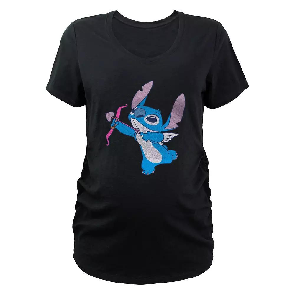 Disney's Lilo & Stitch Cupid Stitch Maternity Graphic Tee, Women's,  Product Image