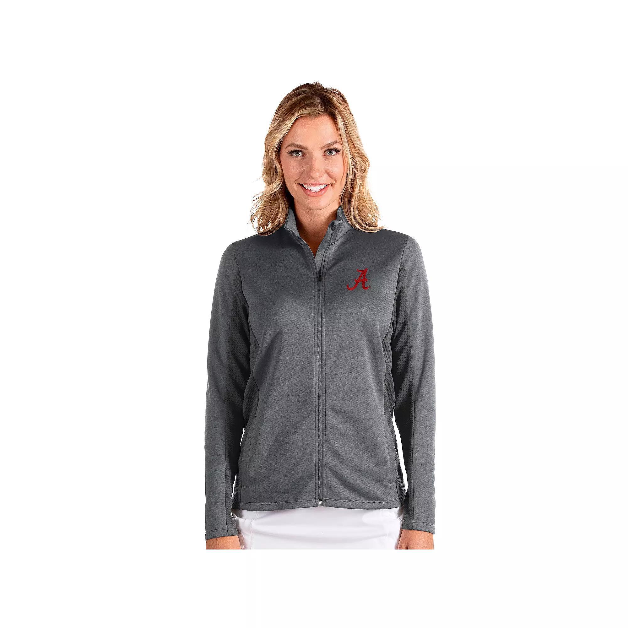 Women's Antigua Alabama Crimson Tide Passage Full-Zip Jacket, Size: Small, Grey Product Image