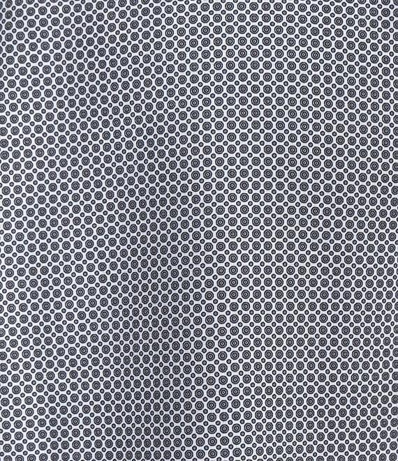 Murano Performance Stretch Slim Fit Circle Print Long Sleeve Woven Shirt Product Image