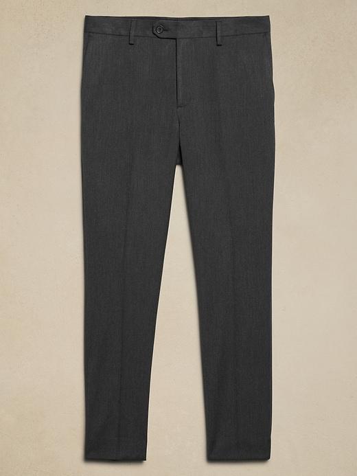 Tailored-Fit Charcoal Twill Suit Trouser Product Image