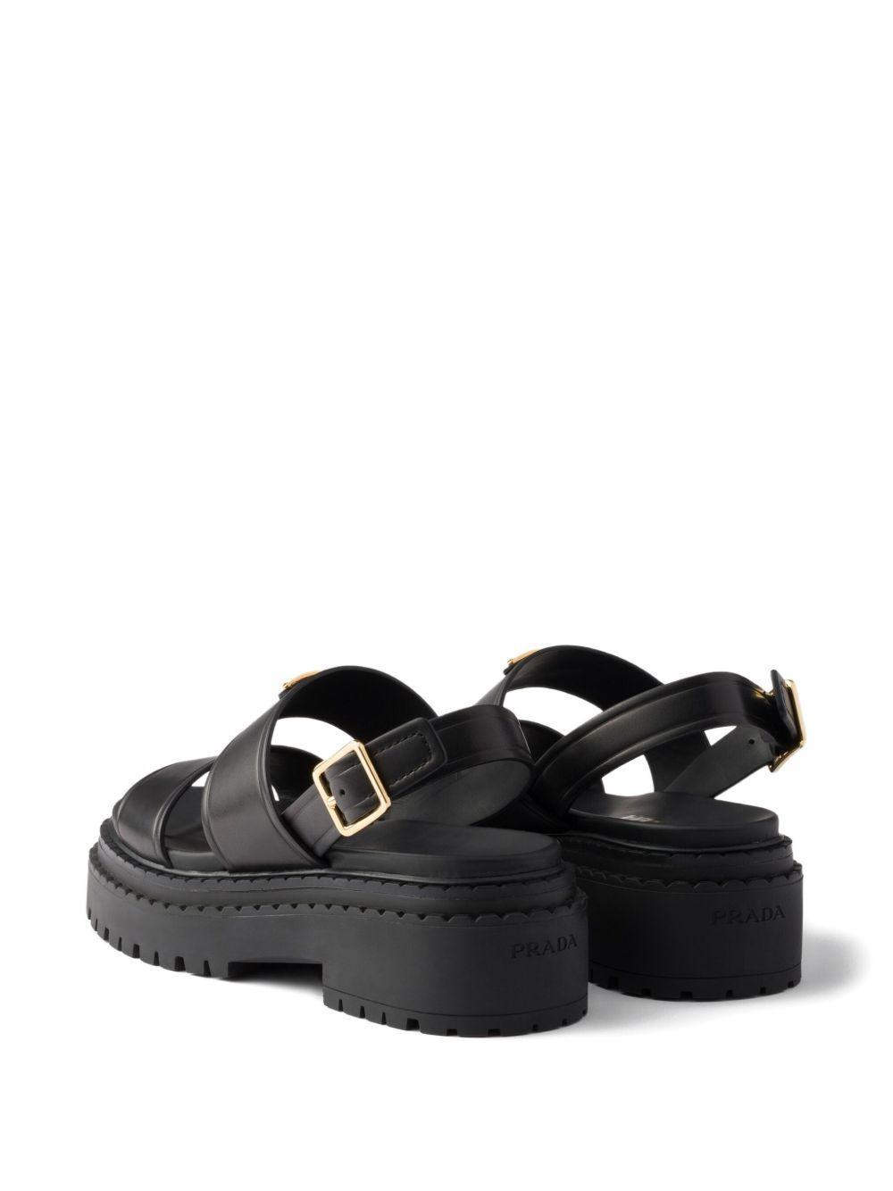 buckle-strap platform sandals Product Image