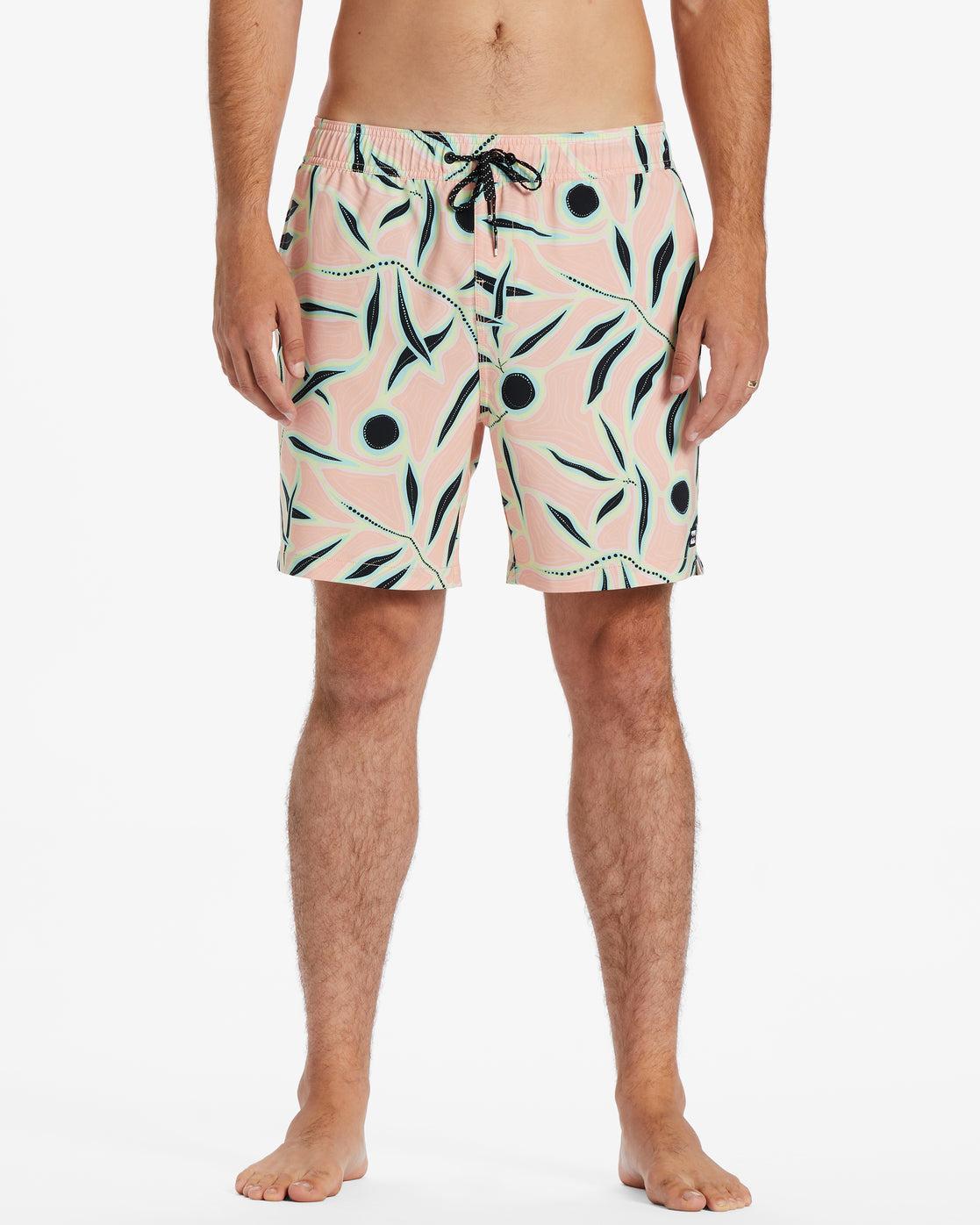 Sundays Layback 17" Swim Trunks - Melon Male Product Image