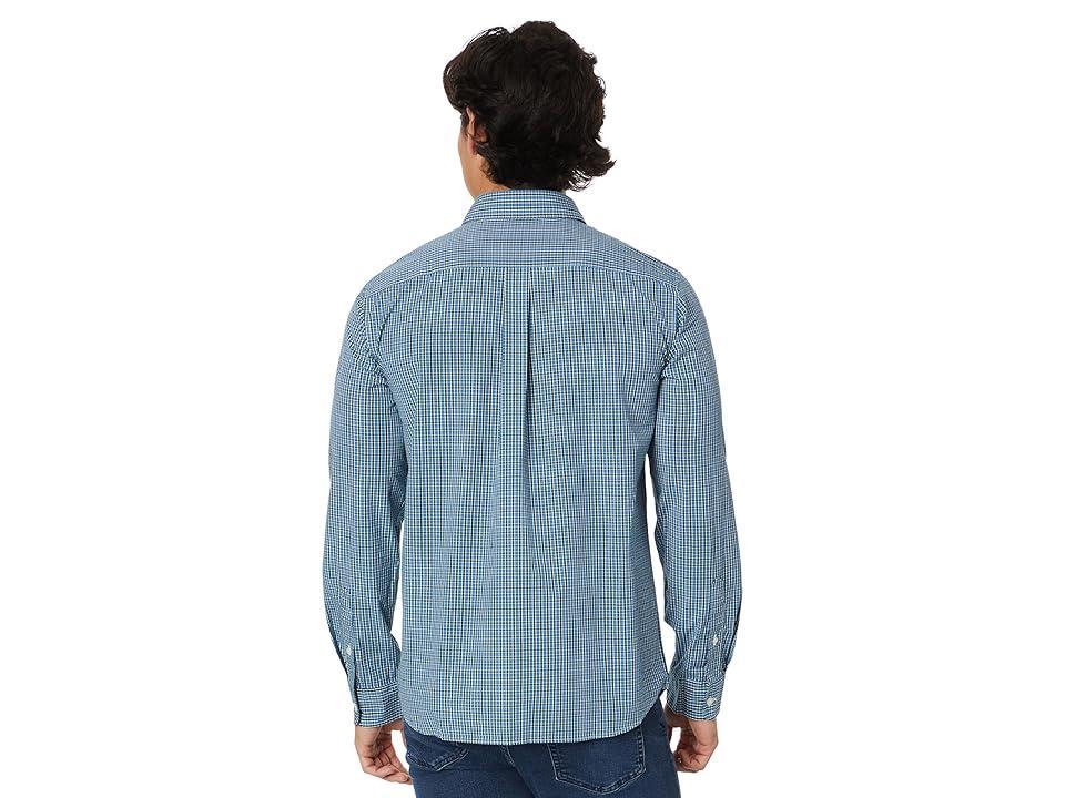 Vineyard Vines Small Check Stretch Poplin Shirt (Check Hull ) Men's Jacket Product Image