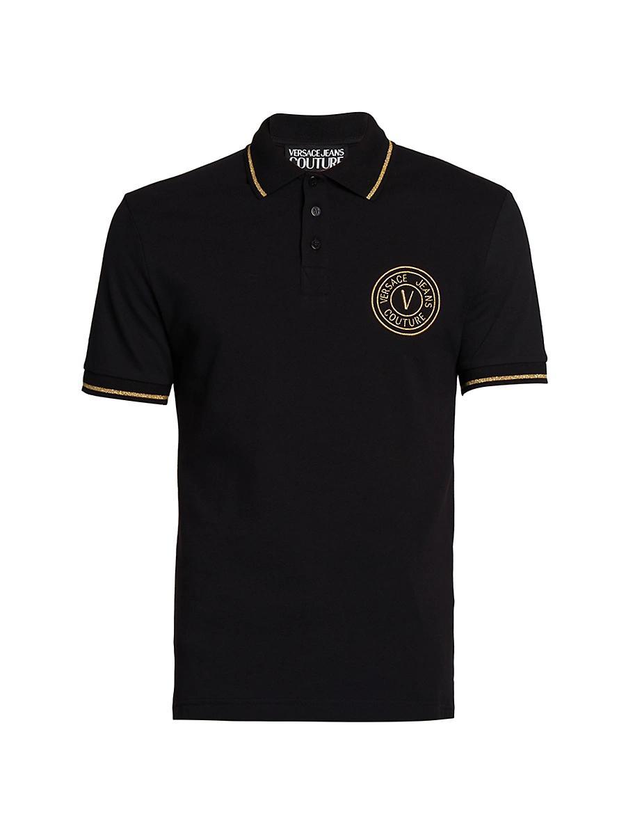 Mens Logo Cotton Polo Shirt Product Image