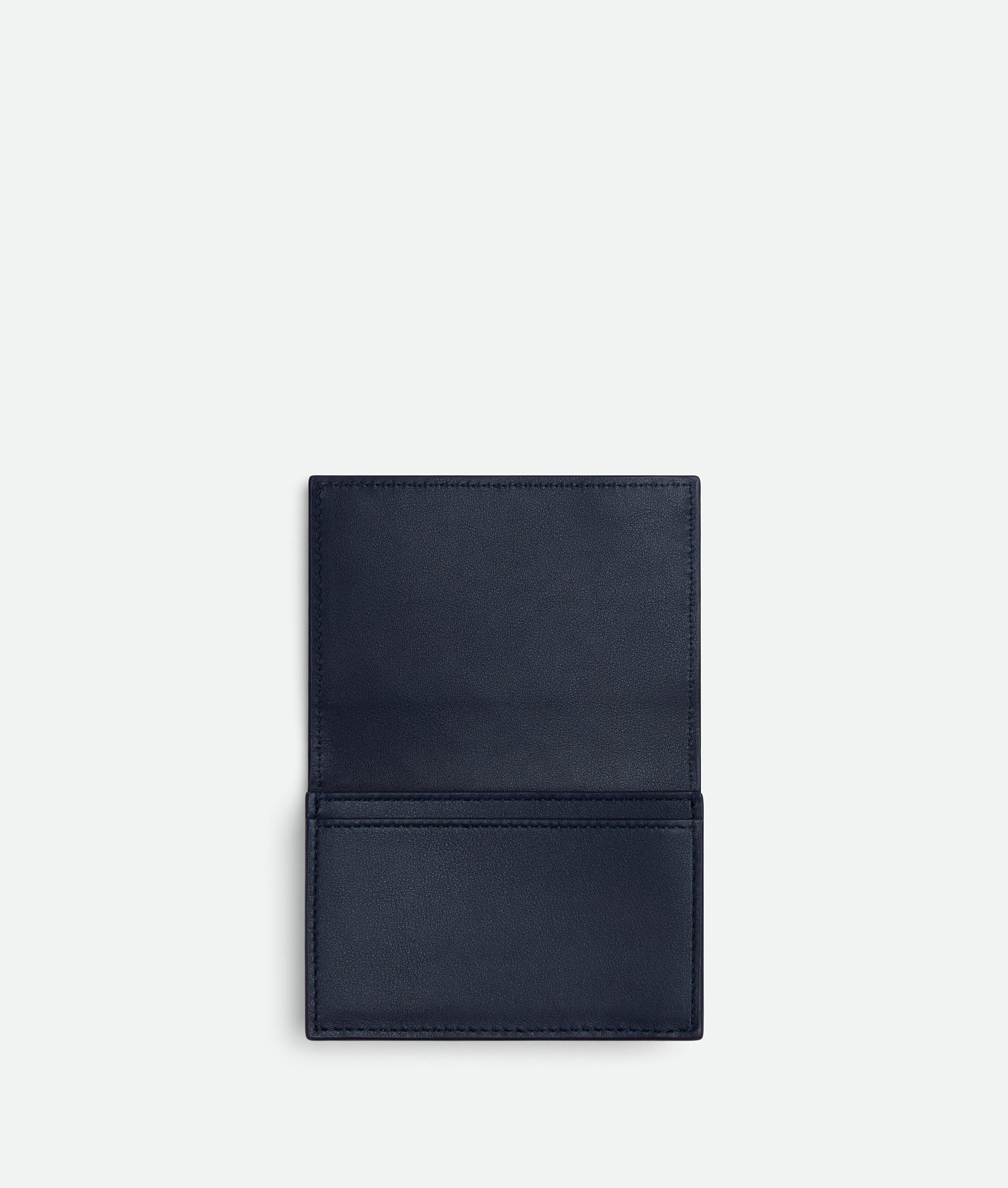 BOTTEGA VENETA Bottega  Veneta Intrecciato Business Card Case In Blue Product Image