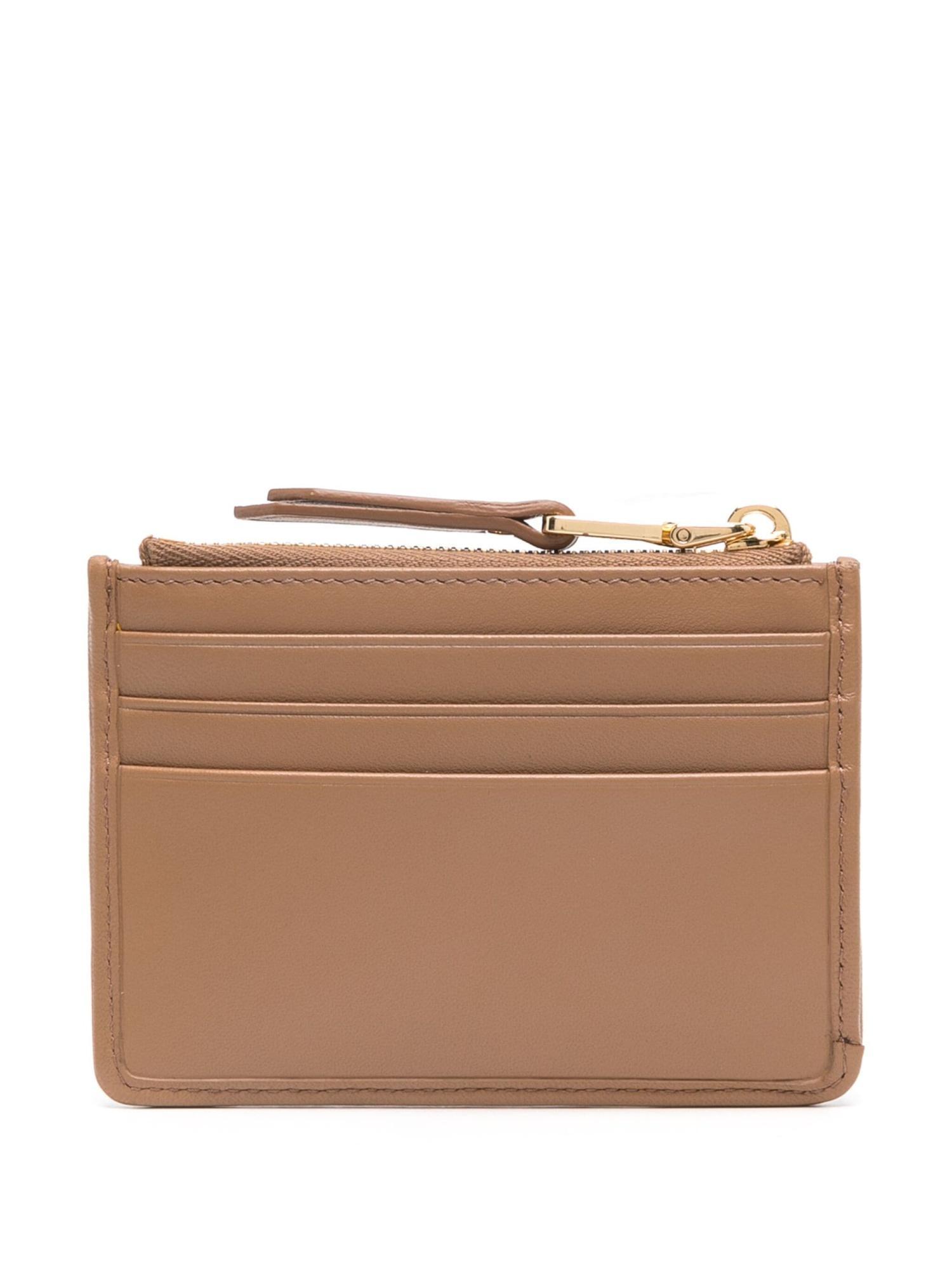 MIU MIU Alphabet Wallet In Brown Product Image