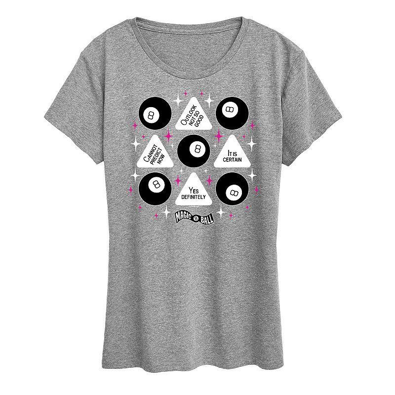 Women's Magic 8 Ball Grid Graphic Tee,  Product Image