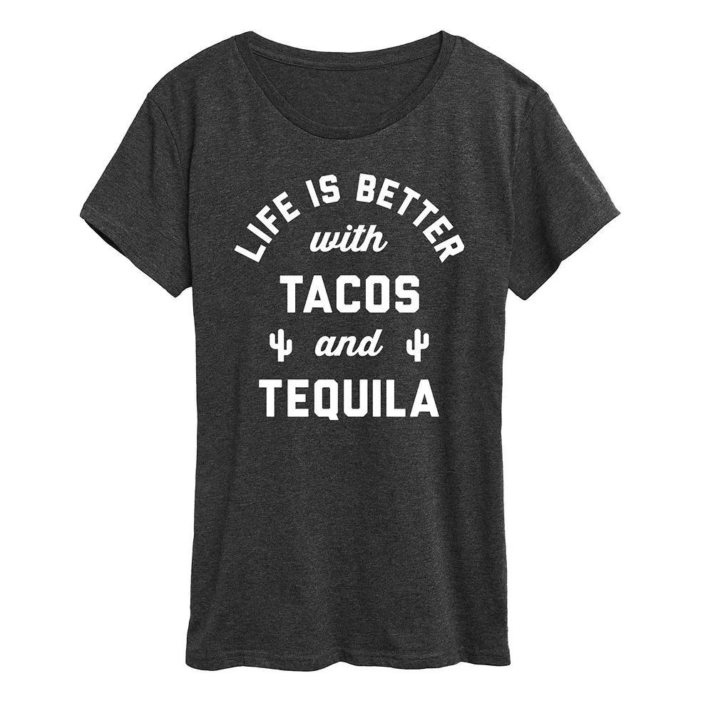 Women's Tacos And Tequila Graphic Tee,  Product Image