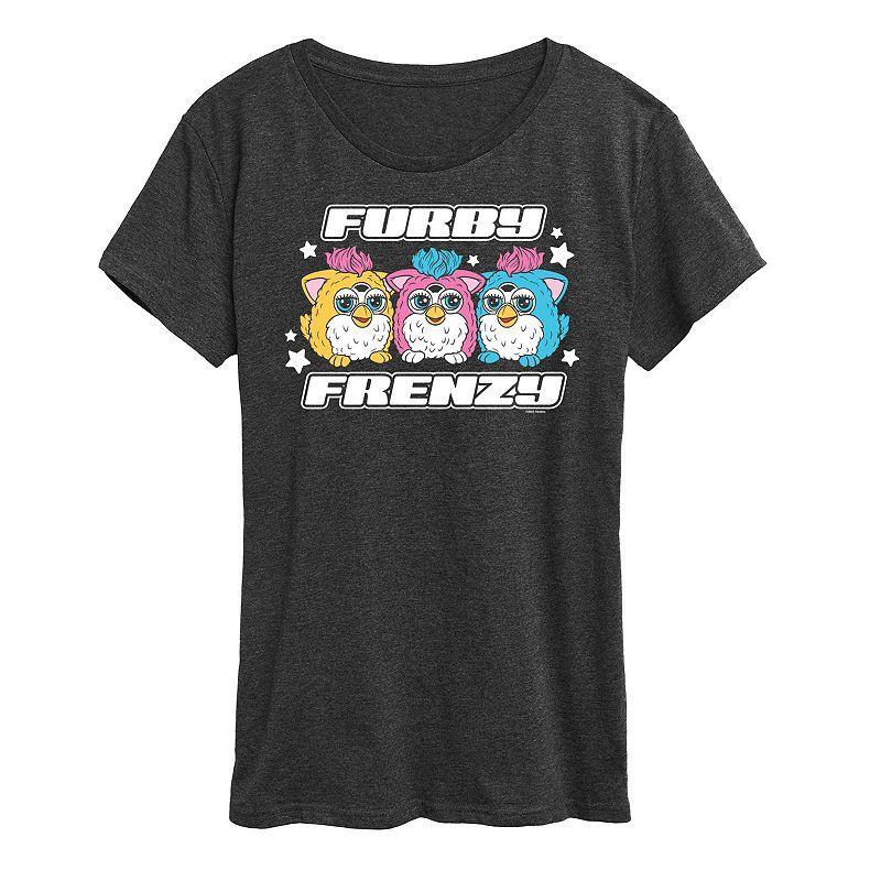 Women's Furby Frenzy Graphic Tee, Size: XL, Heather Grey Product Image