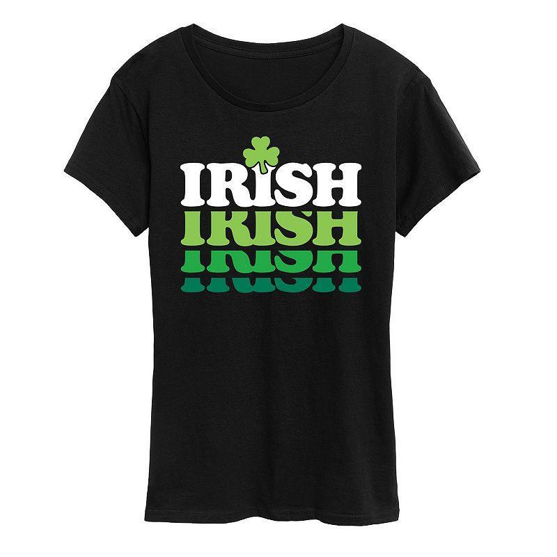 Womens Irish Retro Repeat Graphic Tee Product Image