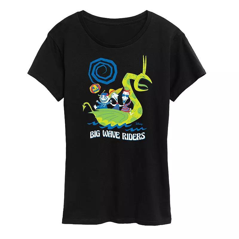 Disney's Nightmare Before Christmas Women's Big Wave Graphic Tee, Size: Large, White Product Image