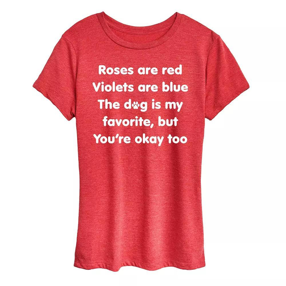 Women's The Dog Is My Favorite Graphic Tee,  Product Image