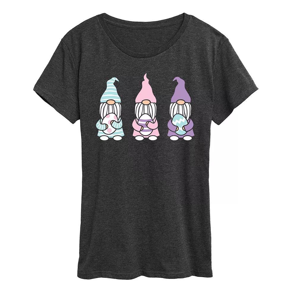 Women's Easter Gnomes Graphic Tee, Size: Medium, Blue Product Image