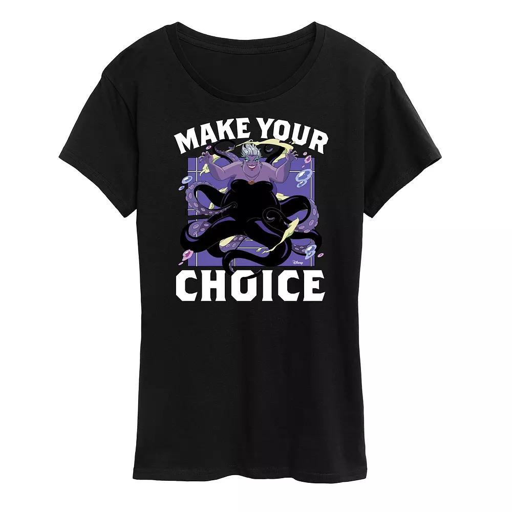 Disney's The Little Mermaid Ursula Women's Manga Graphic Tee, Size: Small, Black Product Image