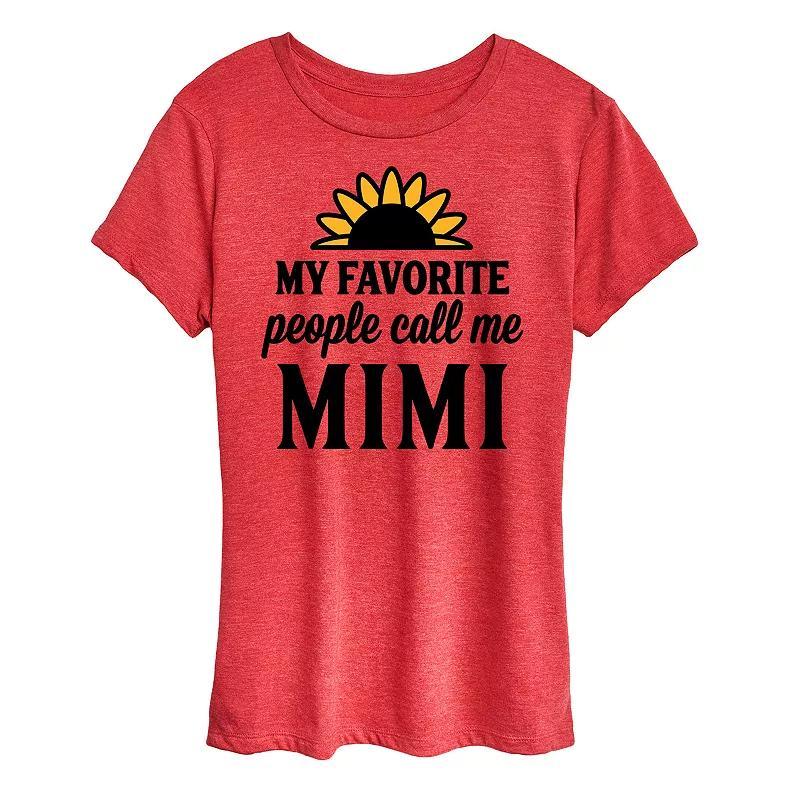 Women's Favorite People Call Me Mimi Graphic Tee,  Product Image