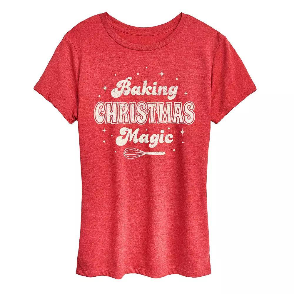 Women's Baking Christmas Magic Graphic Tee, Girl's,  Product Image