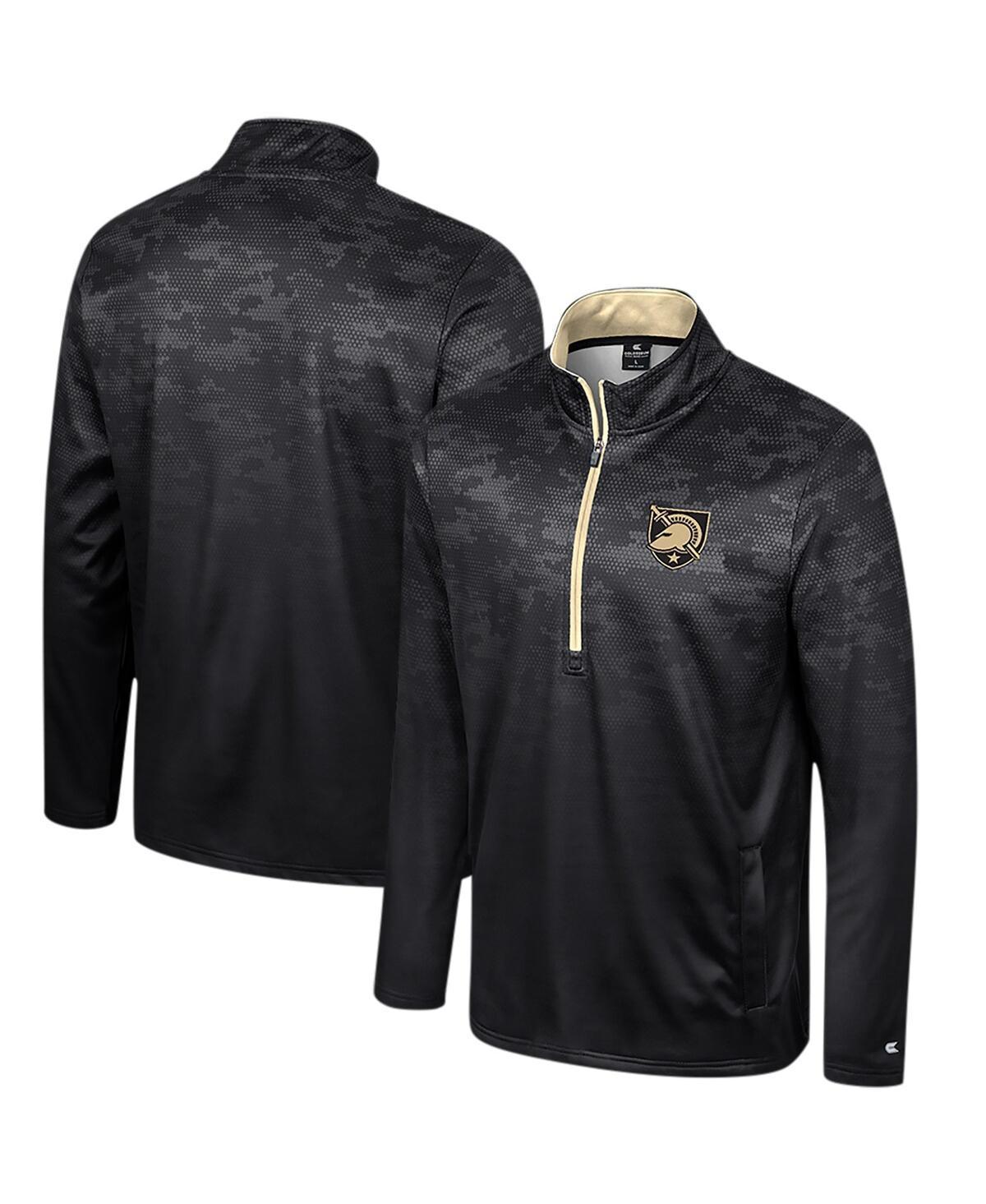 Mens Colosseum Black Army Black Knights The Machine Half-Zip Jacket Product Image