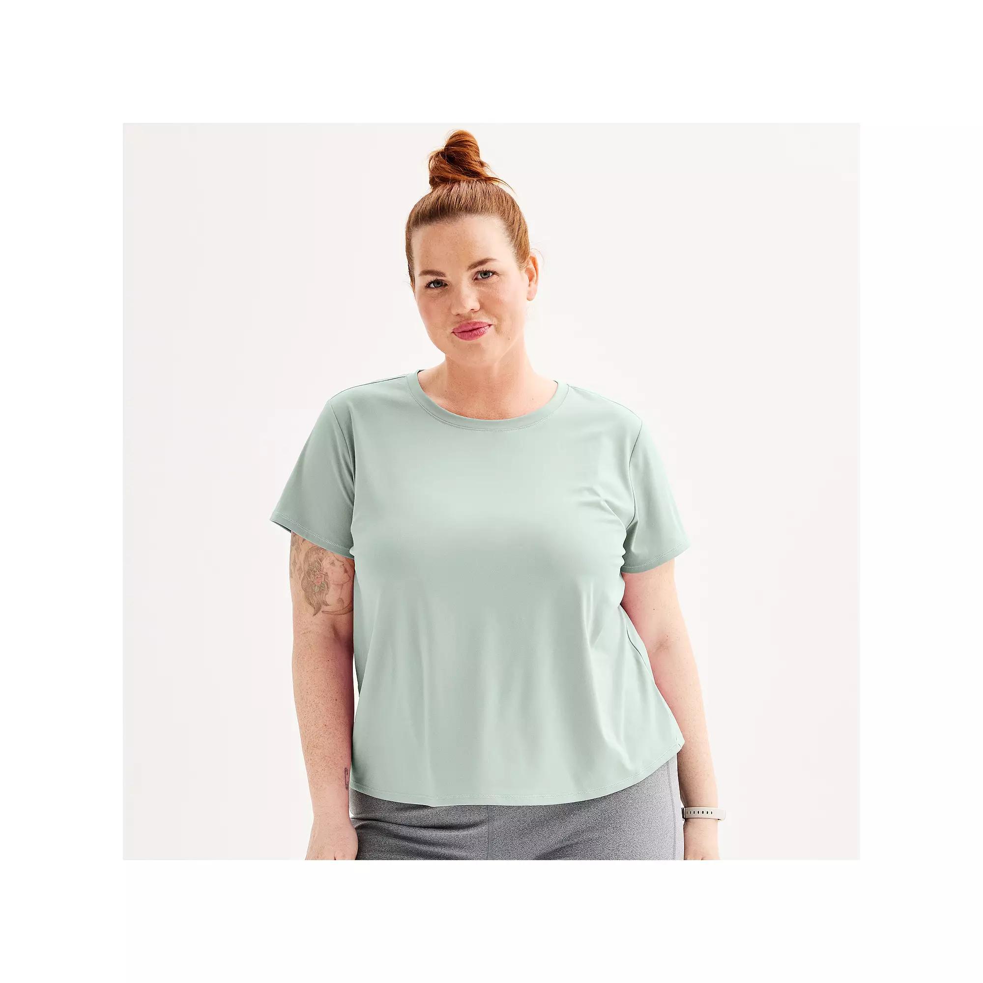 Plus Size Tek Gear® Essential Soft Tee, Women's, Size: 1XL, Ostego Bay Product Image