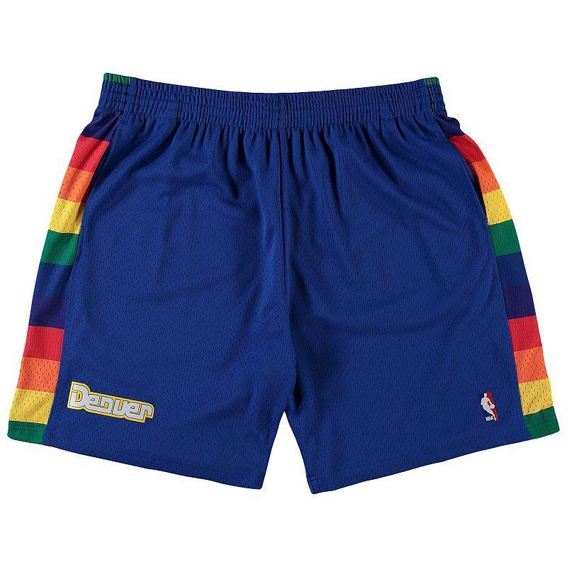 Men's Mitchell & Ness Royal Denver Nuggets Big & Tall Hardwood Classics Team Swingman Shorts, Size: 2XB, Nug Blue Product Image