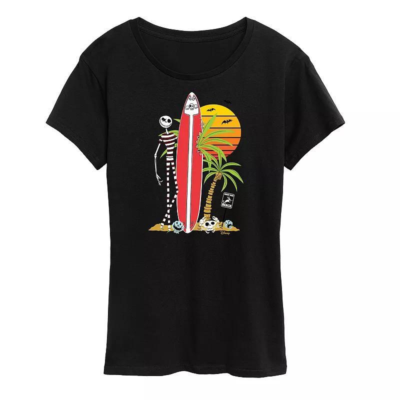 Disney's Nightmare Before Christmas Jack Skellington Women's Surfboard Graphic Tee,  Product Image