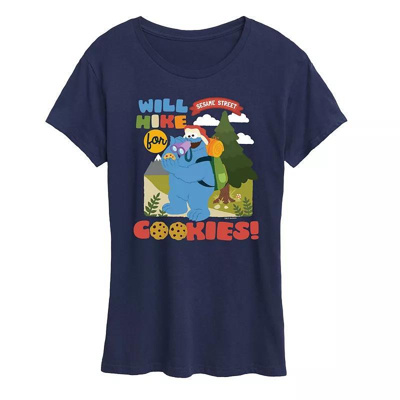 Women's Sesame Street Will Hike For Cookies Graphic Tee,  Product Image
