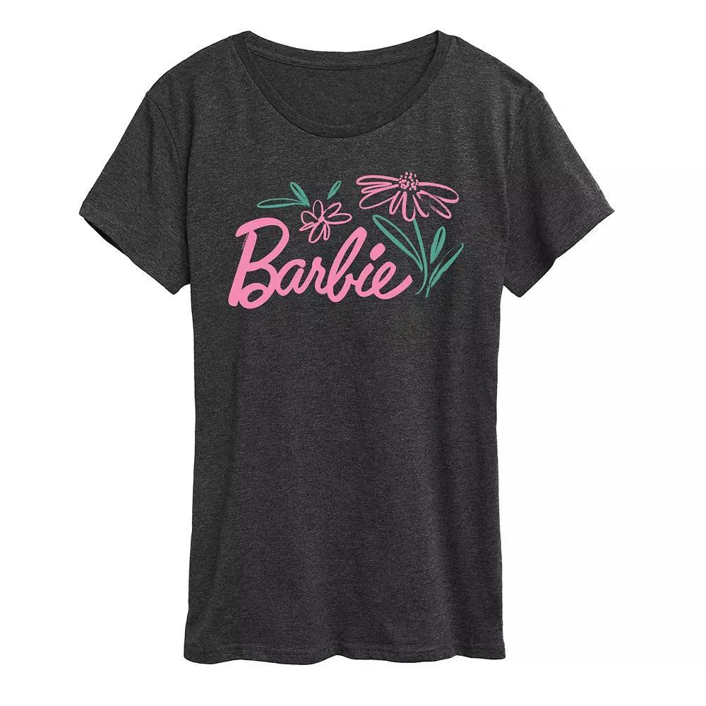 Women's Barbie® St. Patrick's Logo Graphic Tee, Size: XL, Grey Green Product Image