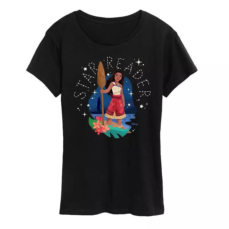 Disney's Moana 2 Women's Star Reader Graphic Tee, Size: Medium, Black Product Image