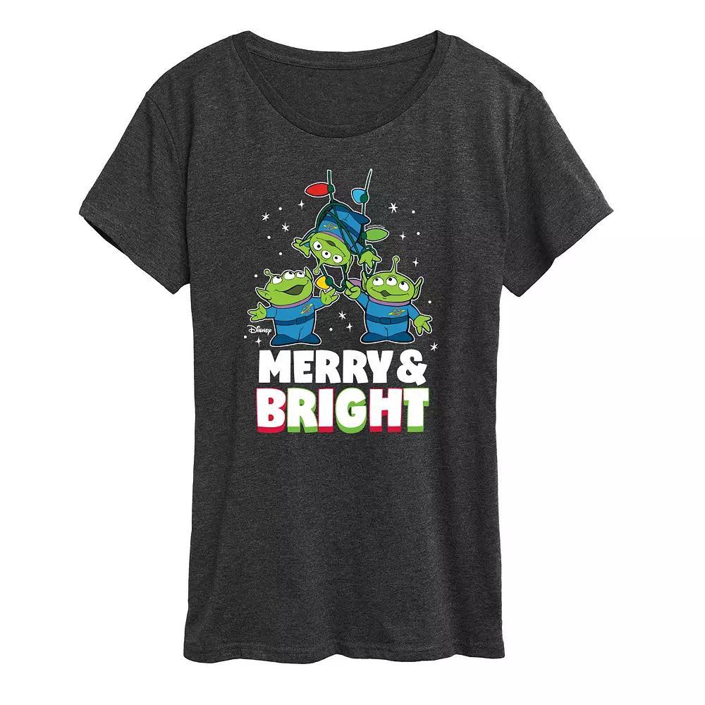 Disney / Pixar's Toy Story Women's Merry And Bright Graphic Tee, Girl's,  Product Image