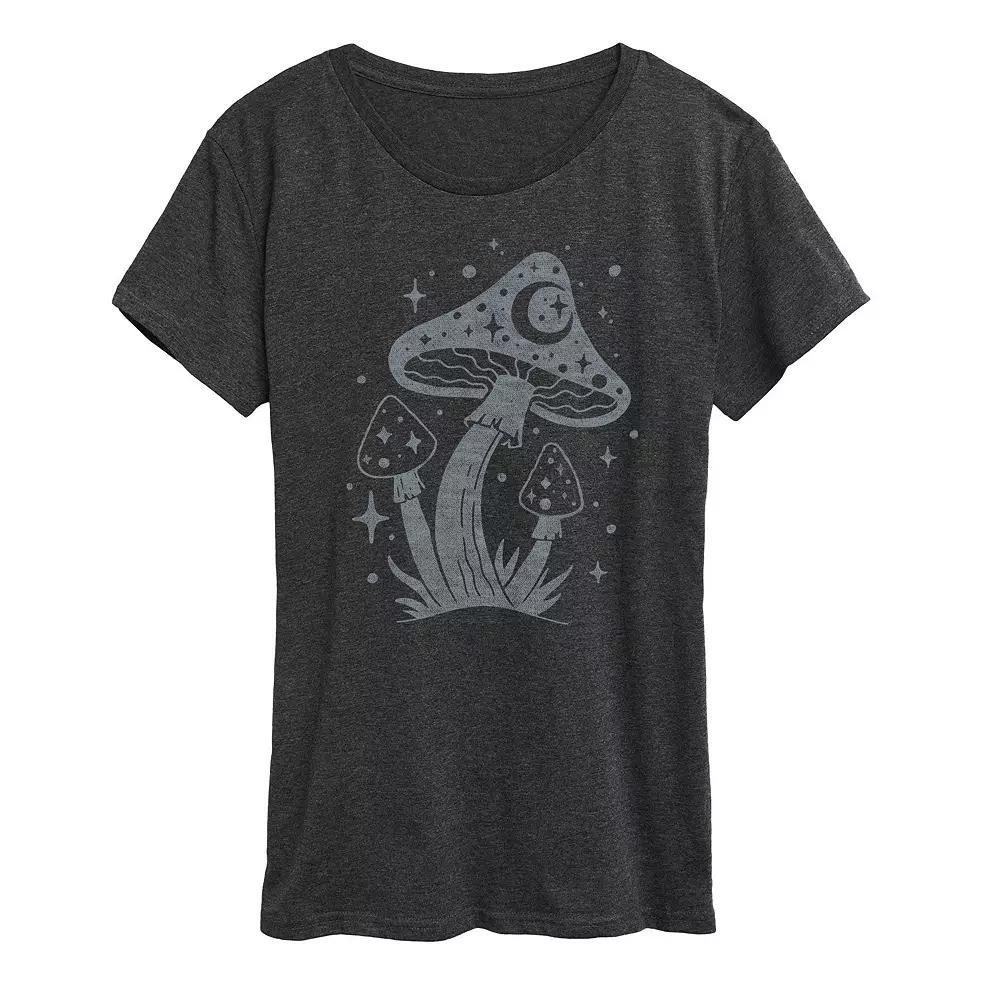 Women's Grinch Love Stack Graphic Tee, Size: Small, Grey Gray Product Image