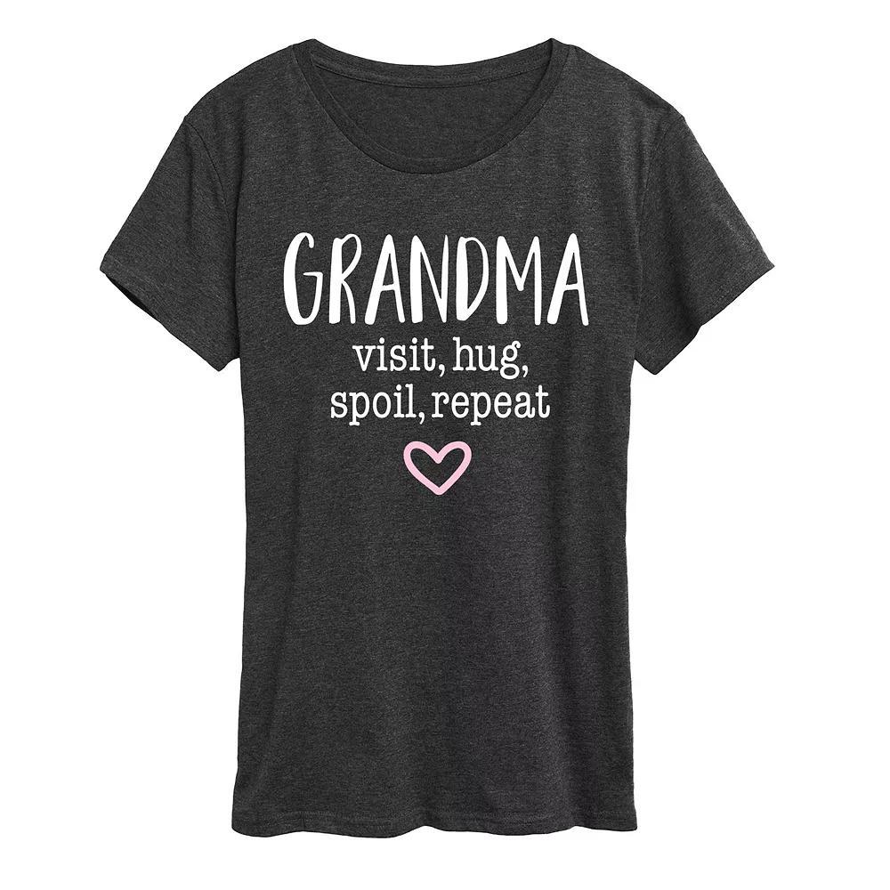 Women's Grandma Visit Hug Graphic Tee, Girl's,  Product Image