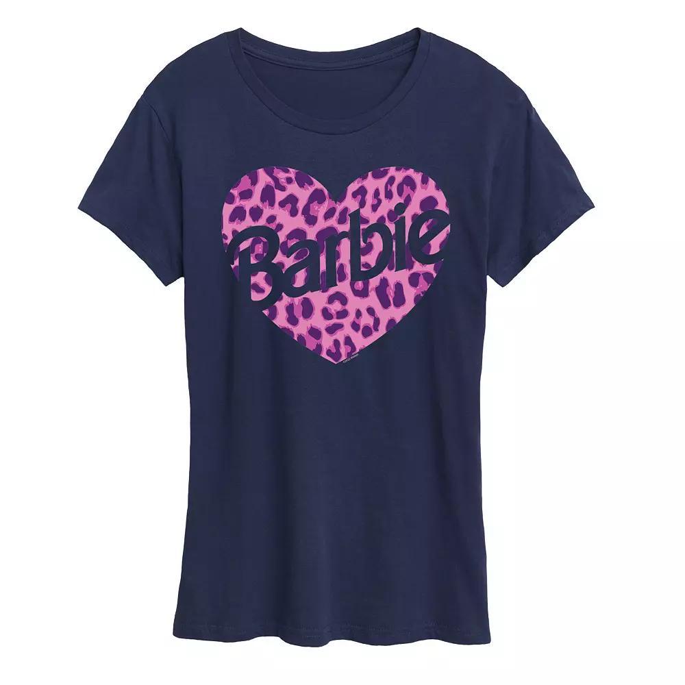 Women's Barbie® Leopard Heart Logo Graphic Tee, Girl's,  Product Image