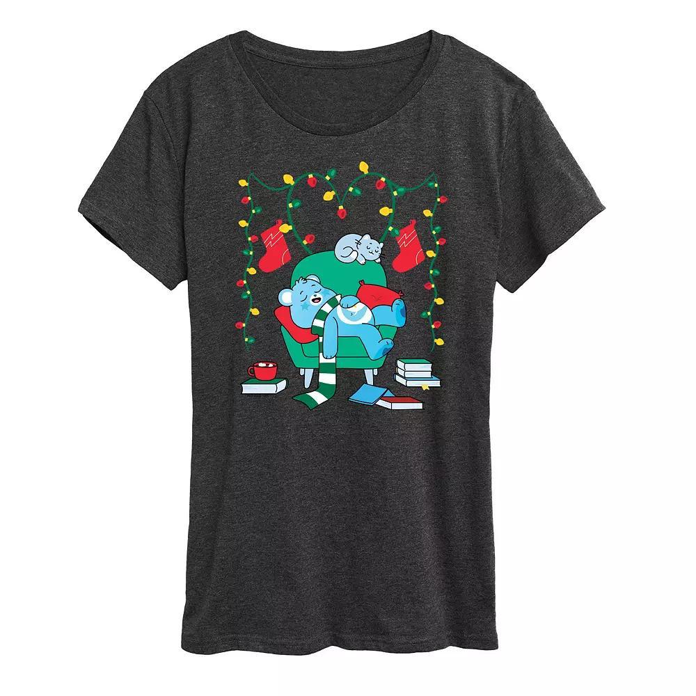 Women's Care Bears Cozy Christmas Graphic Tee, Girl's,  Product Image