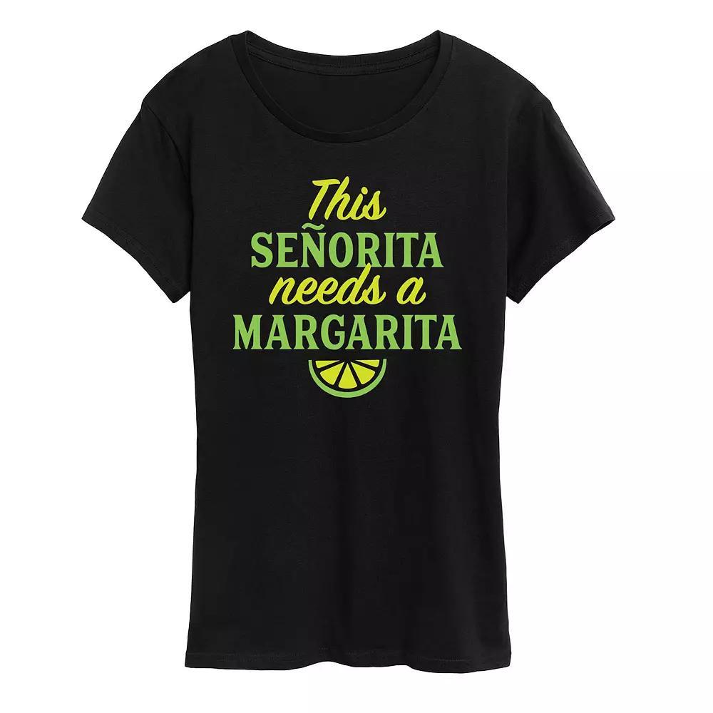 Women's This Senorita Needs A Margarita Graphic Tee,  Product Image