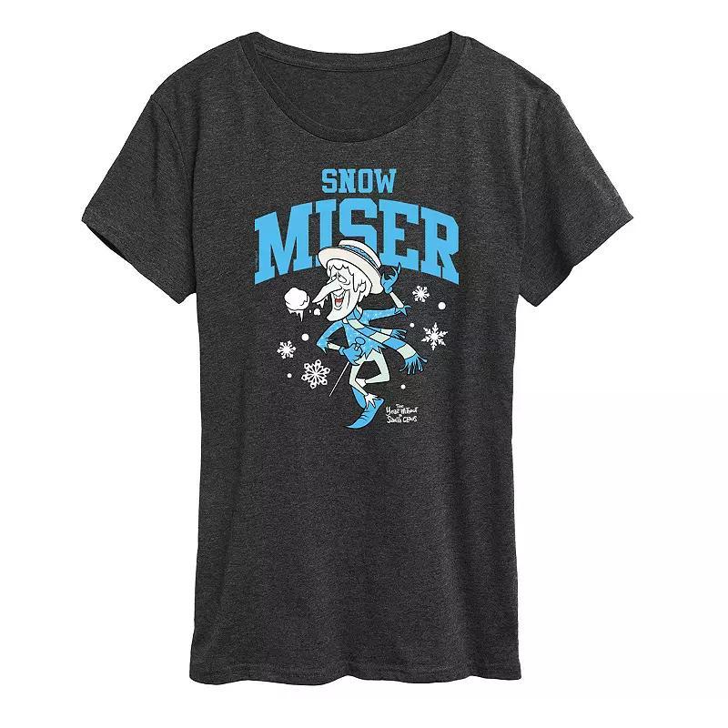 Women's The Year Without Santa Claus Snow Miser Graphic Tee, Girl's, Size: Medium, Heather Grey Product Image