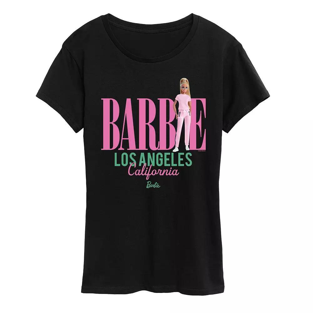 Women's Barbie® Los Angeles Graphic Tee, Size: XXL, Blue Product Image