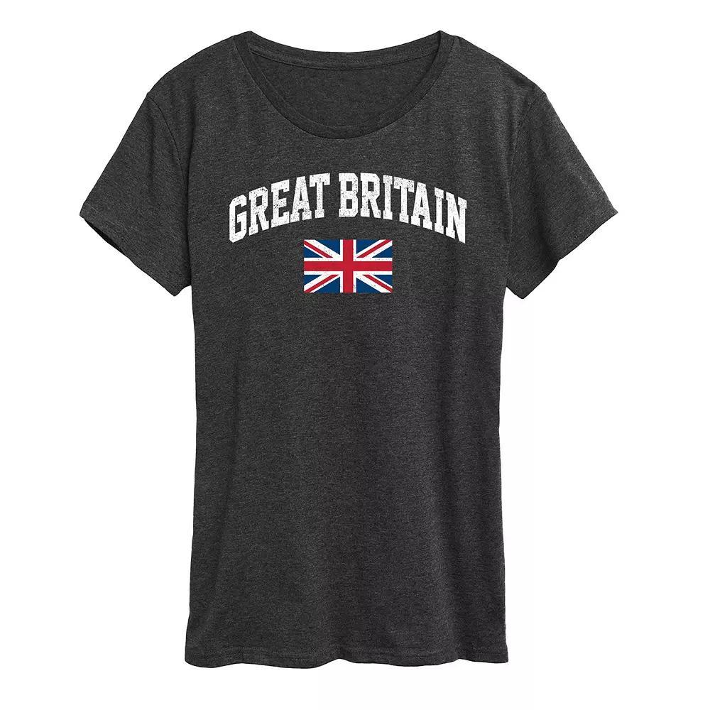 Women's Great Britain Flag Graphic Tee,  Product Image