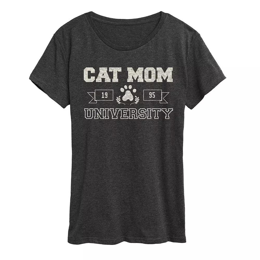 Women's Dog Mom University Graphic Tee,  Product Image